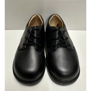 Jumping Jacks boys size 9M dress lace up black leather shoes